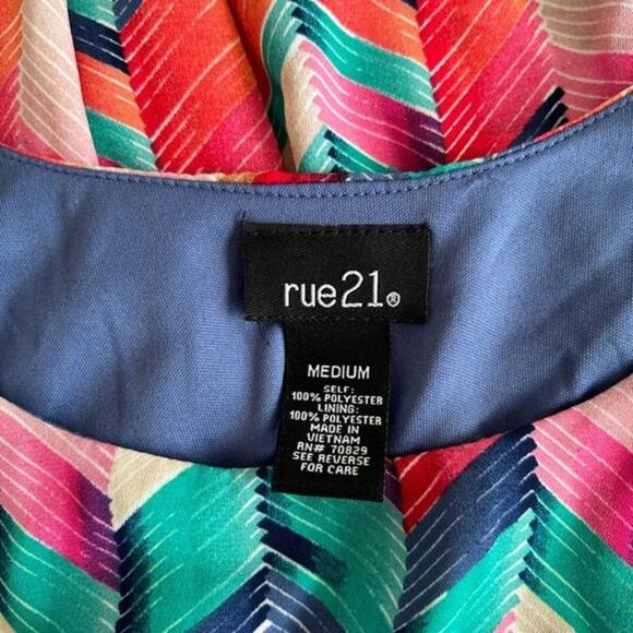 Rue21 Printed Scoop Neck Sleeveless Mini Dress, M - Picture 3 of 3